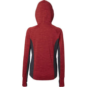 Mountain Horse Sudadera con capucha y cremallera Bella Tech Fleece con Capucha Rojo