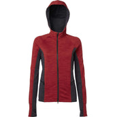 Mountain Horse Sudadera con capucha y cremallera Bella Tech Fleece con Capucha Rojo