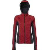 Mountain Horse Sudadera con capucha y cremallera Bella Tech Fleece con Capucha Rojo