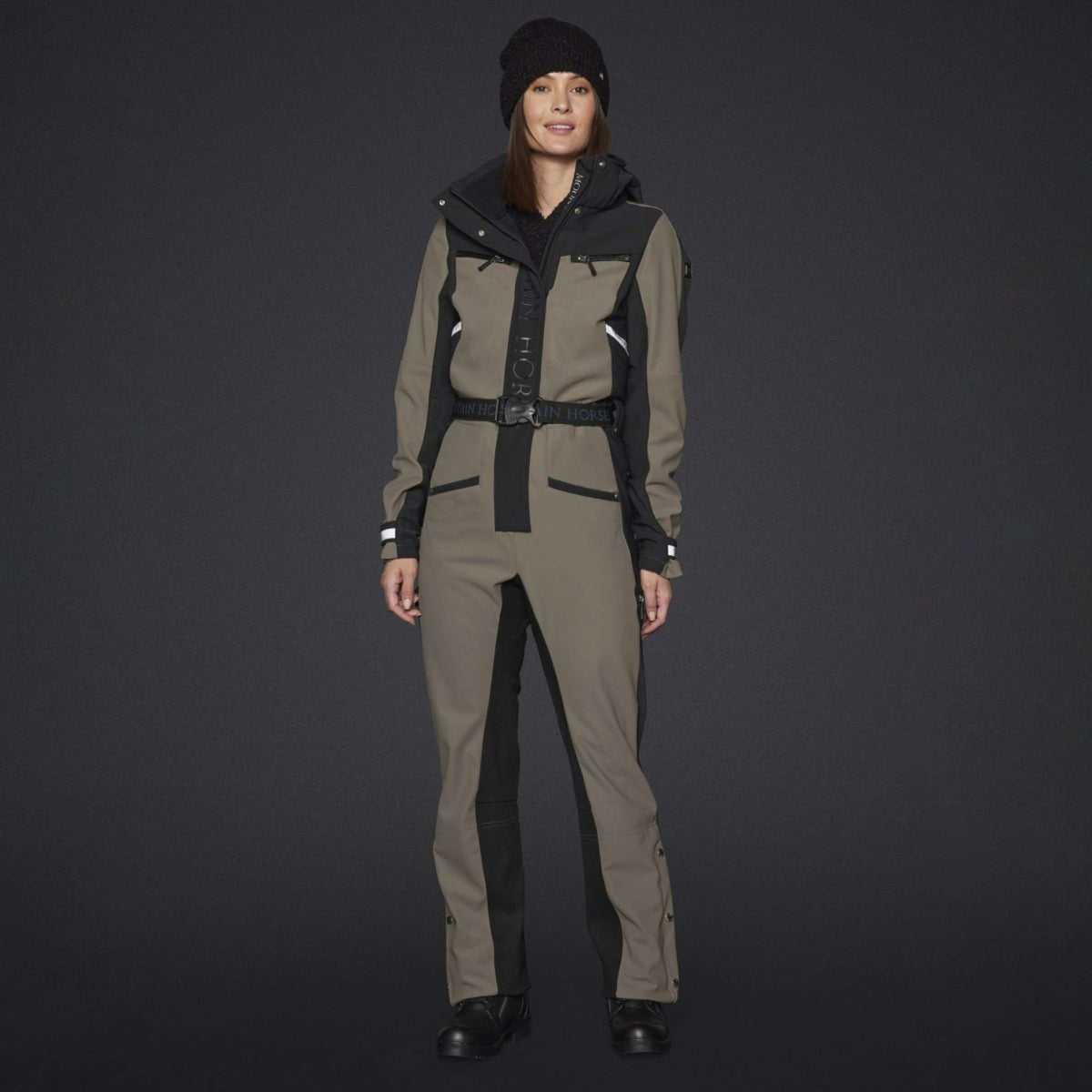 Mountain Horse Mono de equitación Jen Softshell Urban Taupe