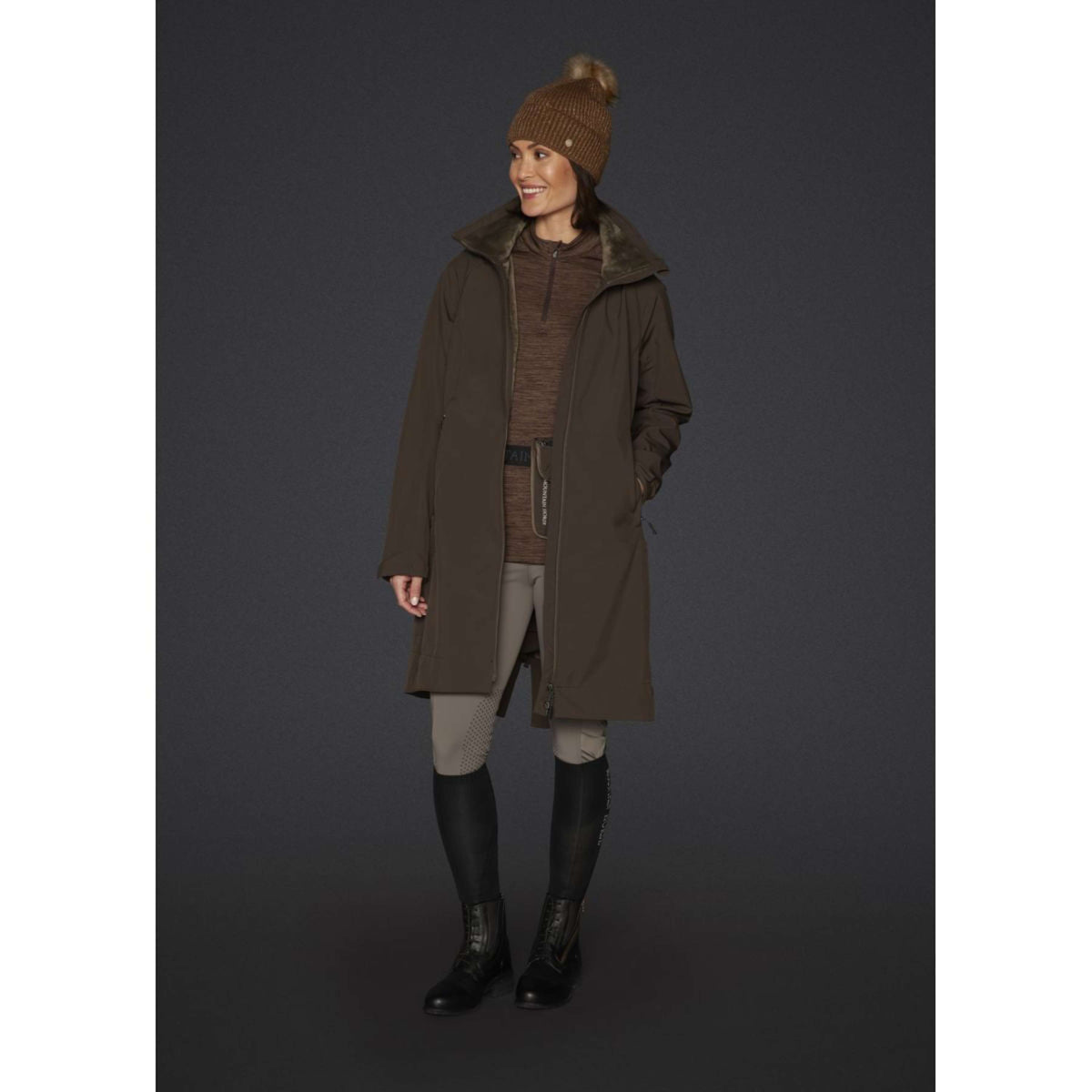 Mountain Horse Chaqueta Stella Softshell Lang Marron