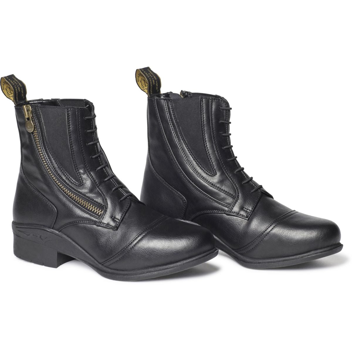 Mountain Horse Botines Veganza Paddock de invierno con cremallera lateral Negro