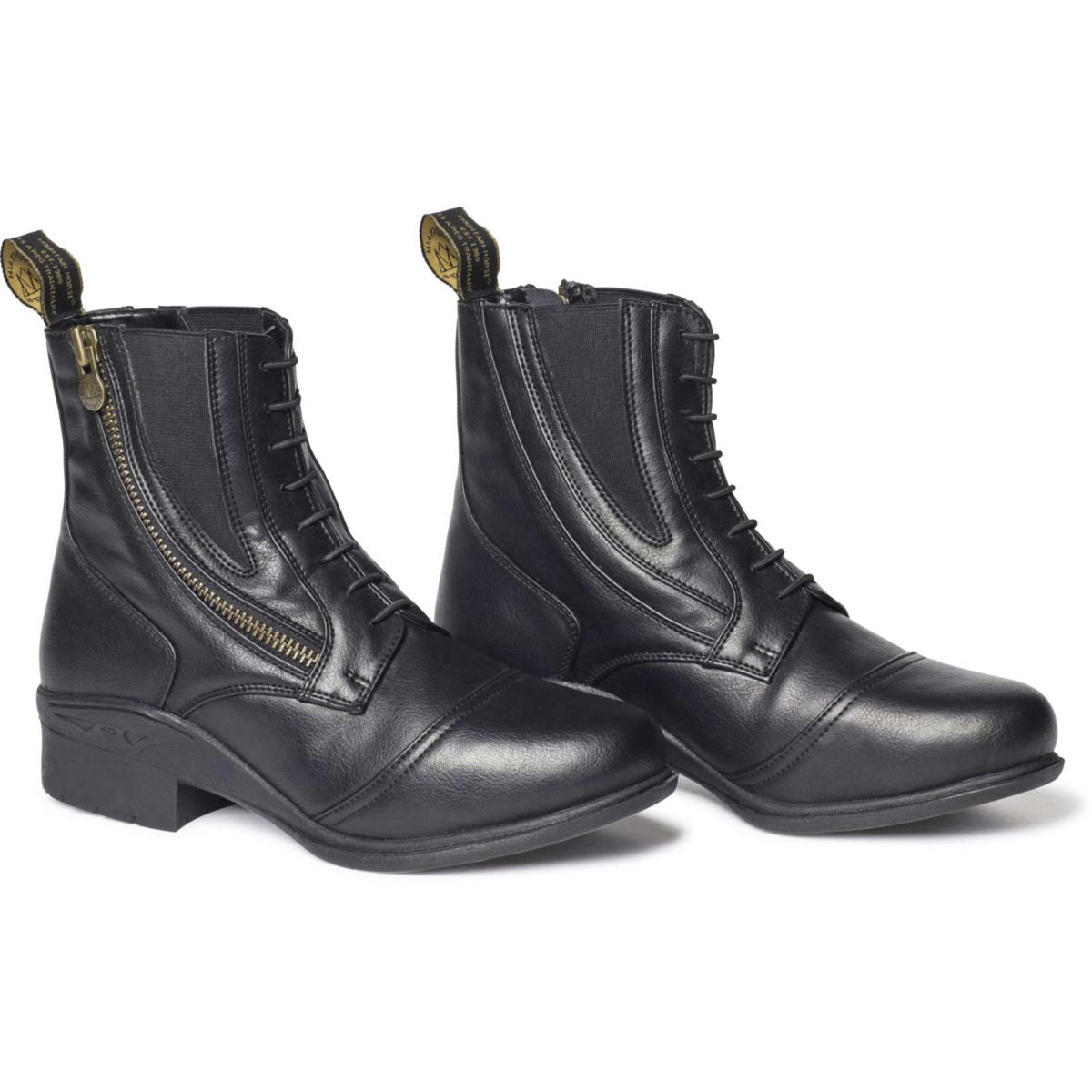 Mountain Horse Botines Veganza Paddock de invierno con cremallera lateral Negro