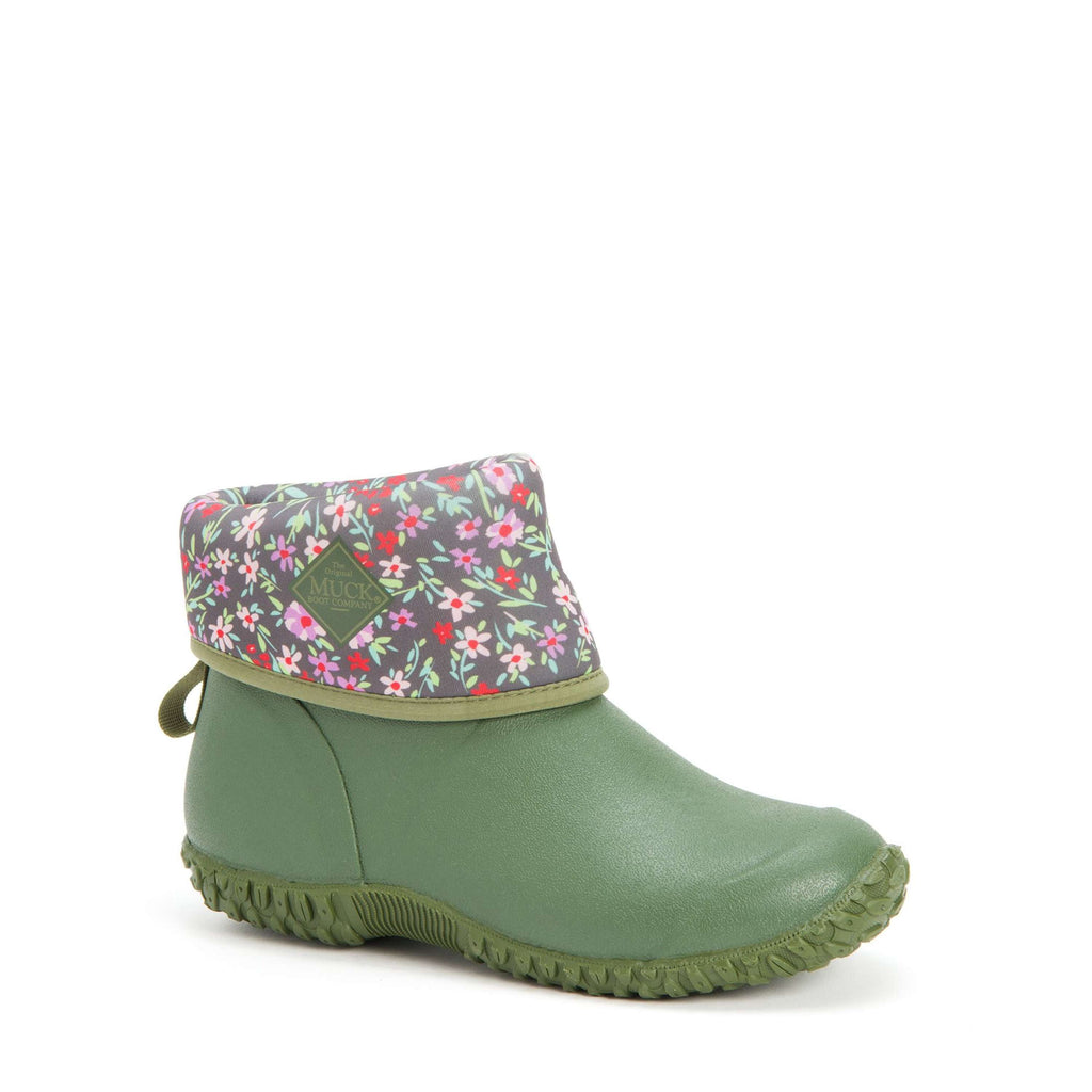 Muck Boot Muckster II Mid Mujer Verde Rosa Imprimir