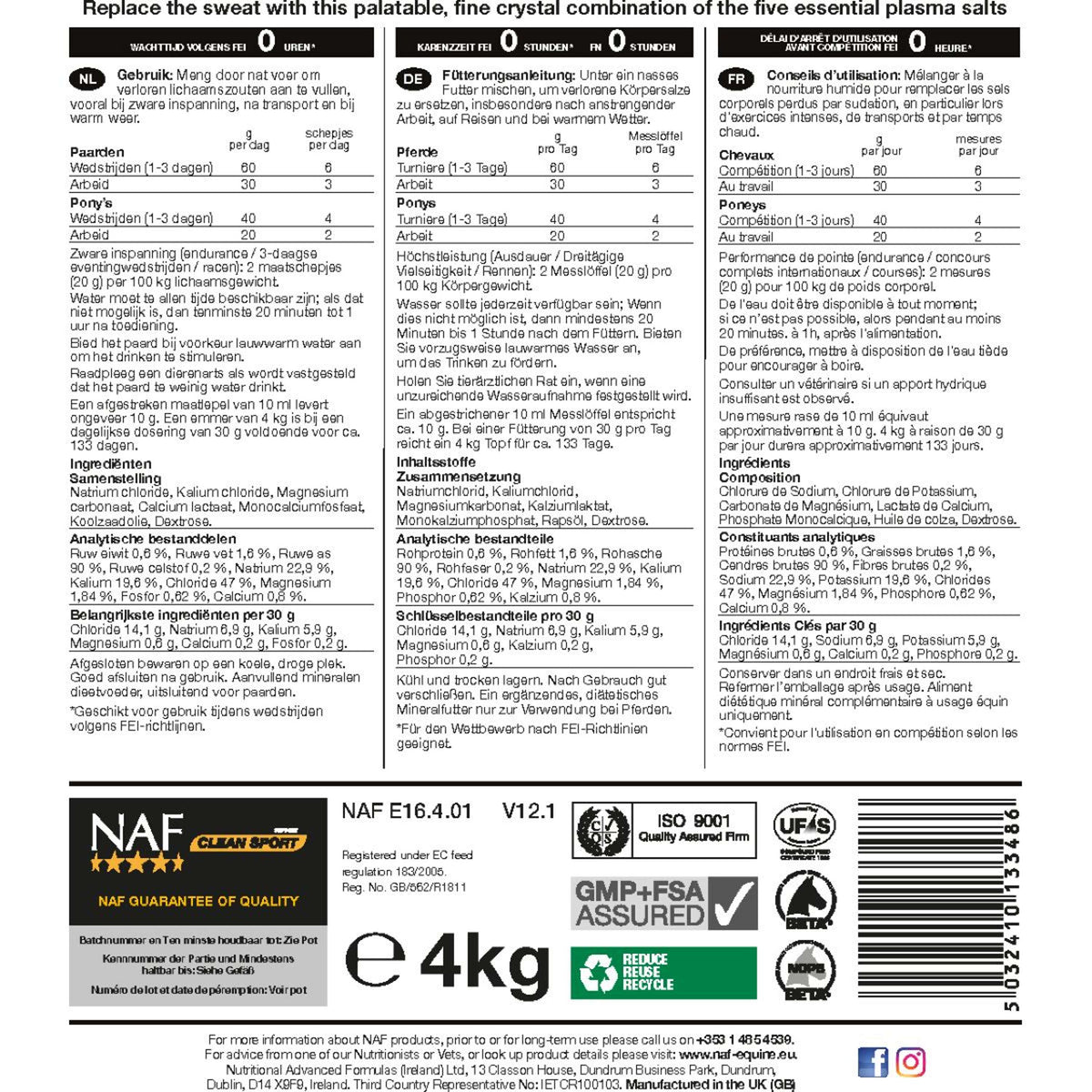 NAF Electrolitos Salts