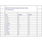 Norton Mini Chaps Piedras de imitación Negro