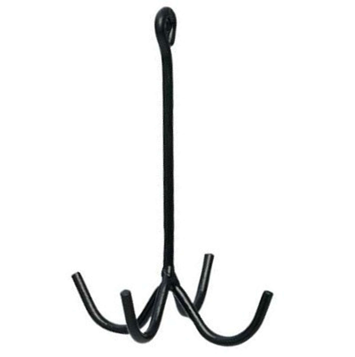 One Equestrian Colgador de Cabezadas con 4 Ganchos Negro
