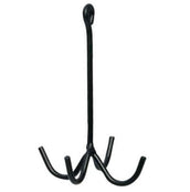 One Equestrian Colgador de Cabezadas con 4 Ganchos Negro