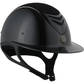 OneK Casco Avancé Glossy Chamude Líneas Chrome Negro