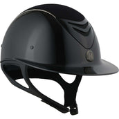 OneK Casco Avancé Glossy Chamude Líneas Chrome Negro