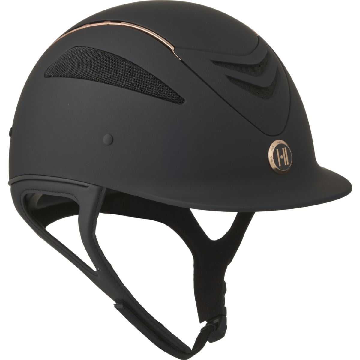 OneK Casco Defender Pro Matt Líneas Rosegold Negro