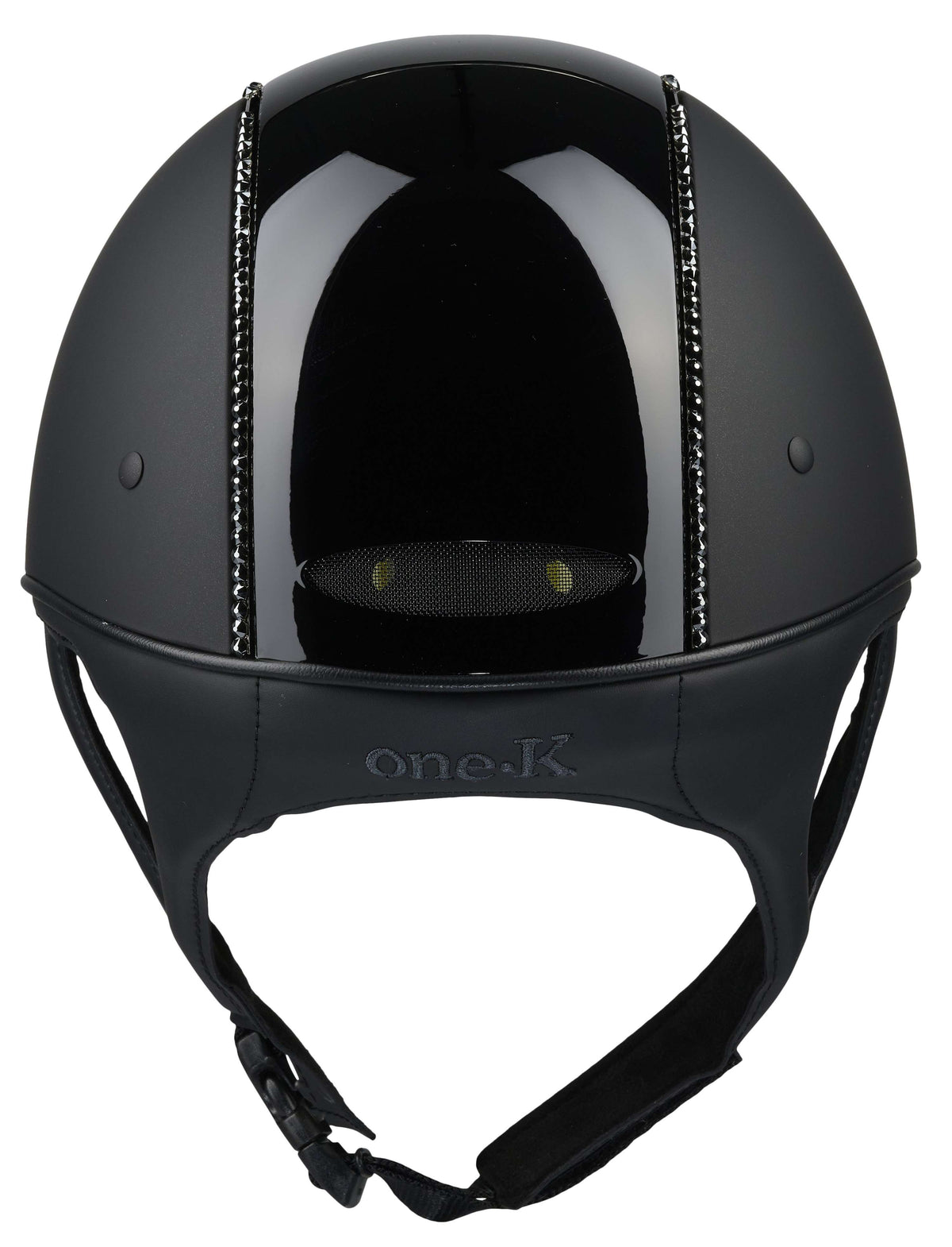 OneK Casco Mips Defender Matt Glossy Top Swarovski Negro