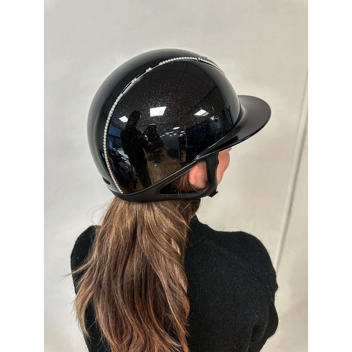 OneK Casco Avancé Lux Shimmer swarovski Negro