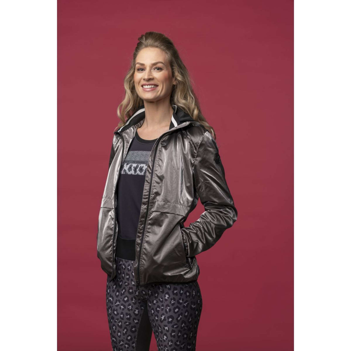 PK International Chaqueta Casaron Plata
