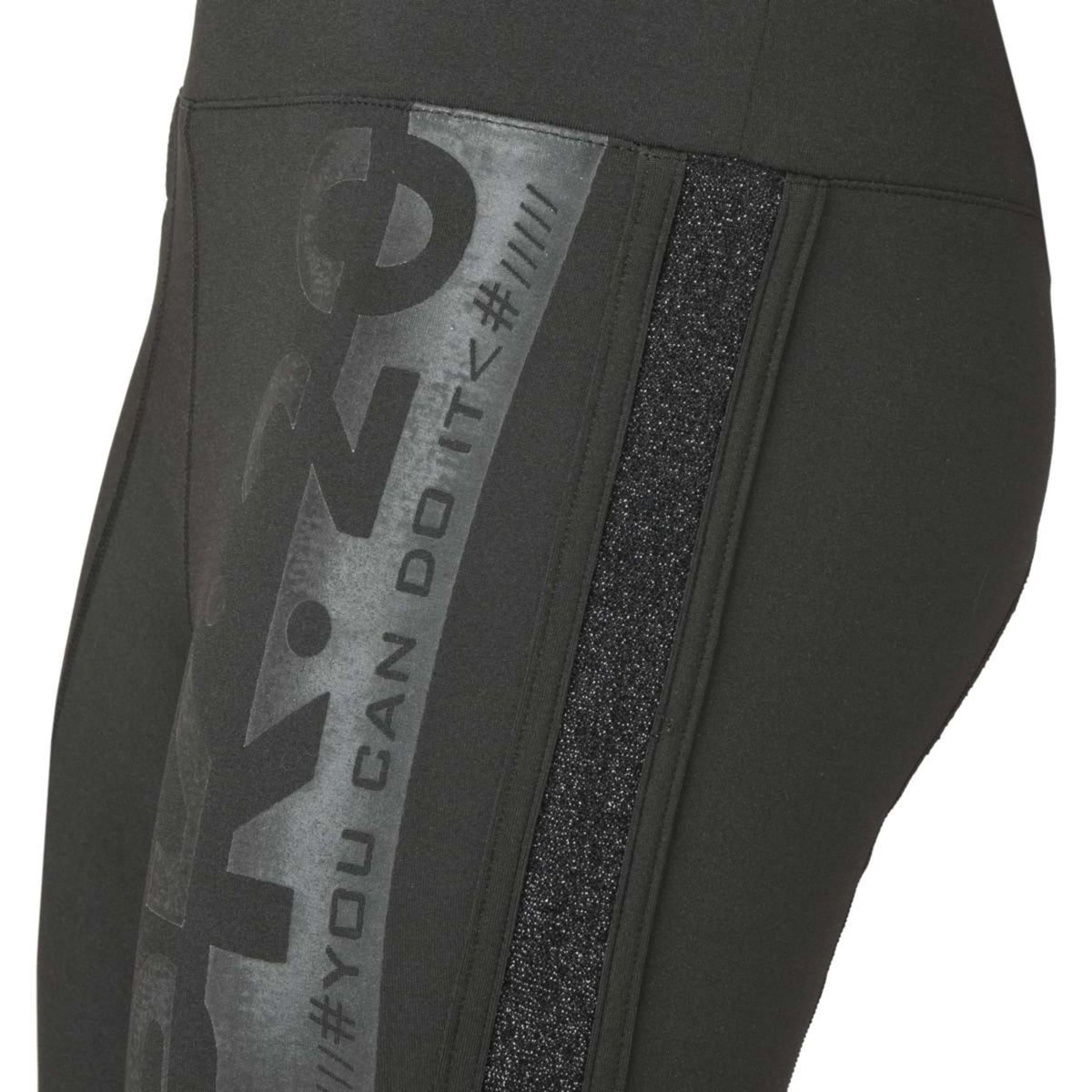 PK International Legging de Equitación Luxor Full Grip Onyx