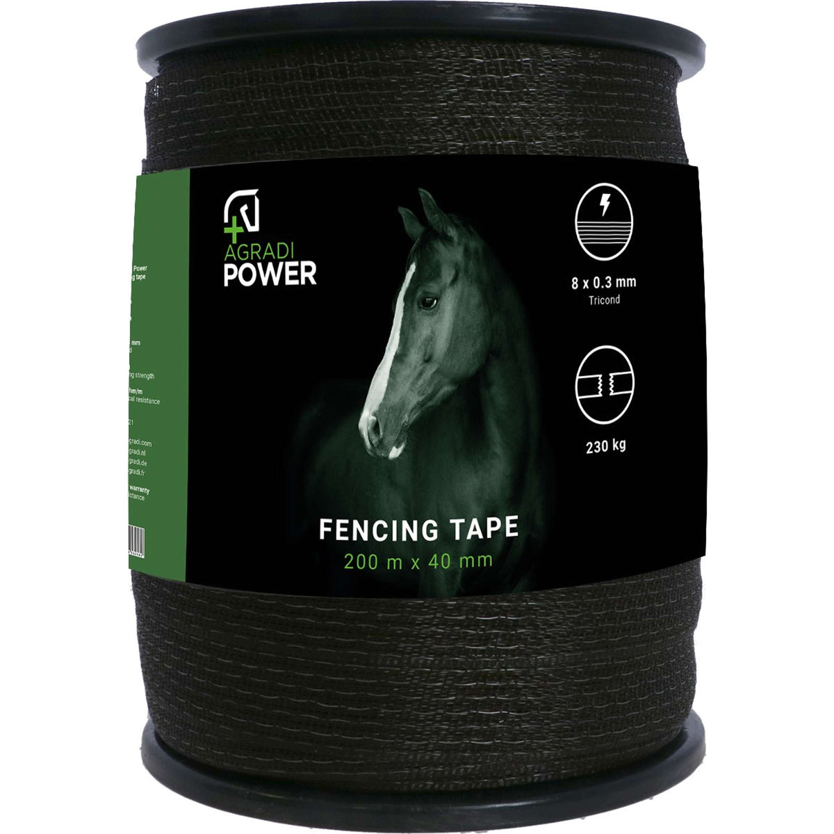Agradi Power Cinta para Vallas Topline 40mm 200m Marron