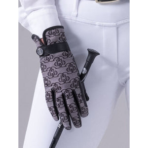 PS of Sweden Guantes de Equitación Monogram Leather Negro