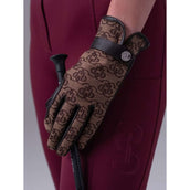 PS of Sweden Guantes de Equitación Monogram Leather Marron