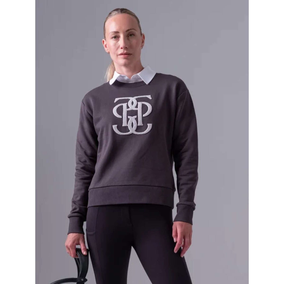 PS of Sweden Sweatshirt Karla Monogram Gris oscuro