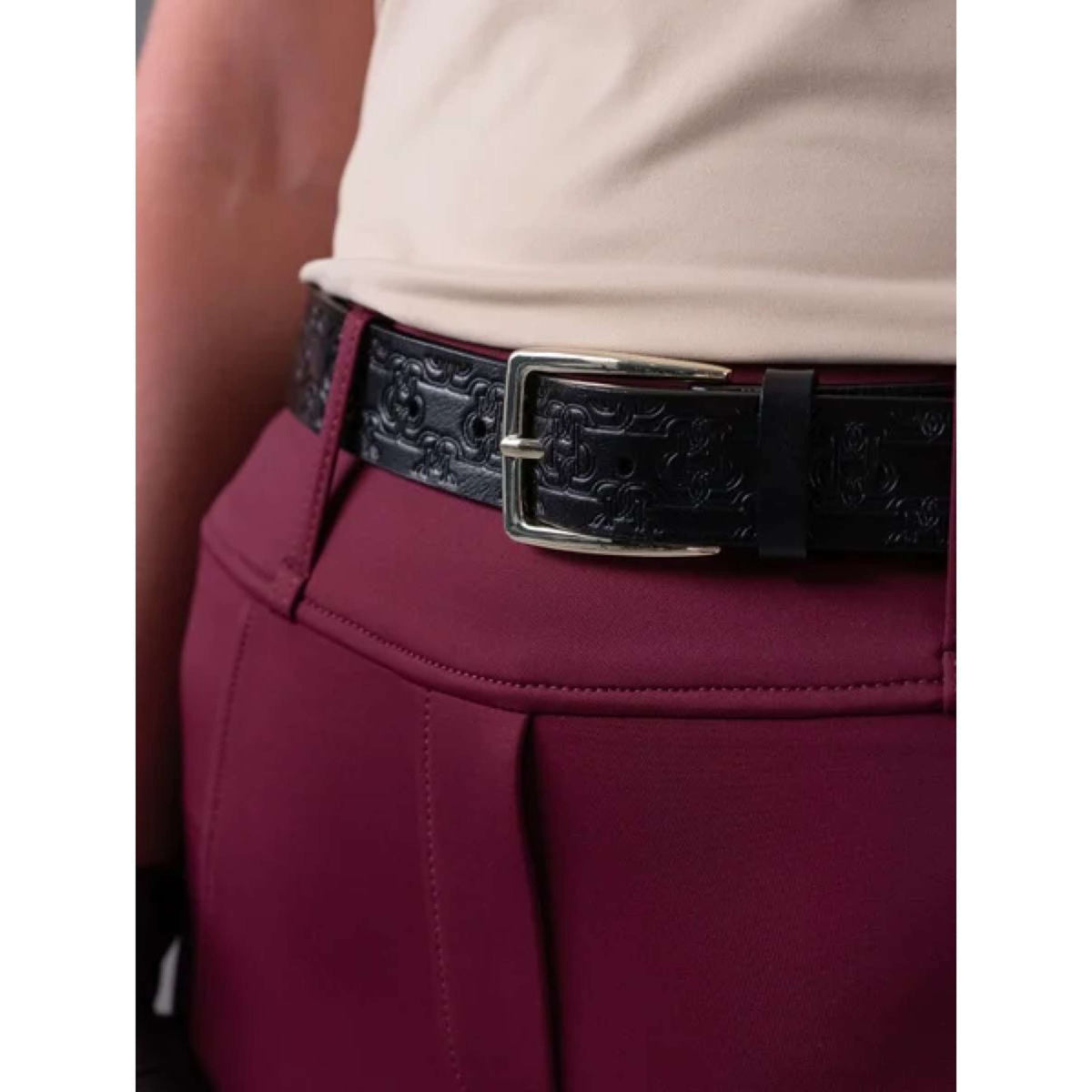 PS of Sweden Cinturón Monogram Leather Negro