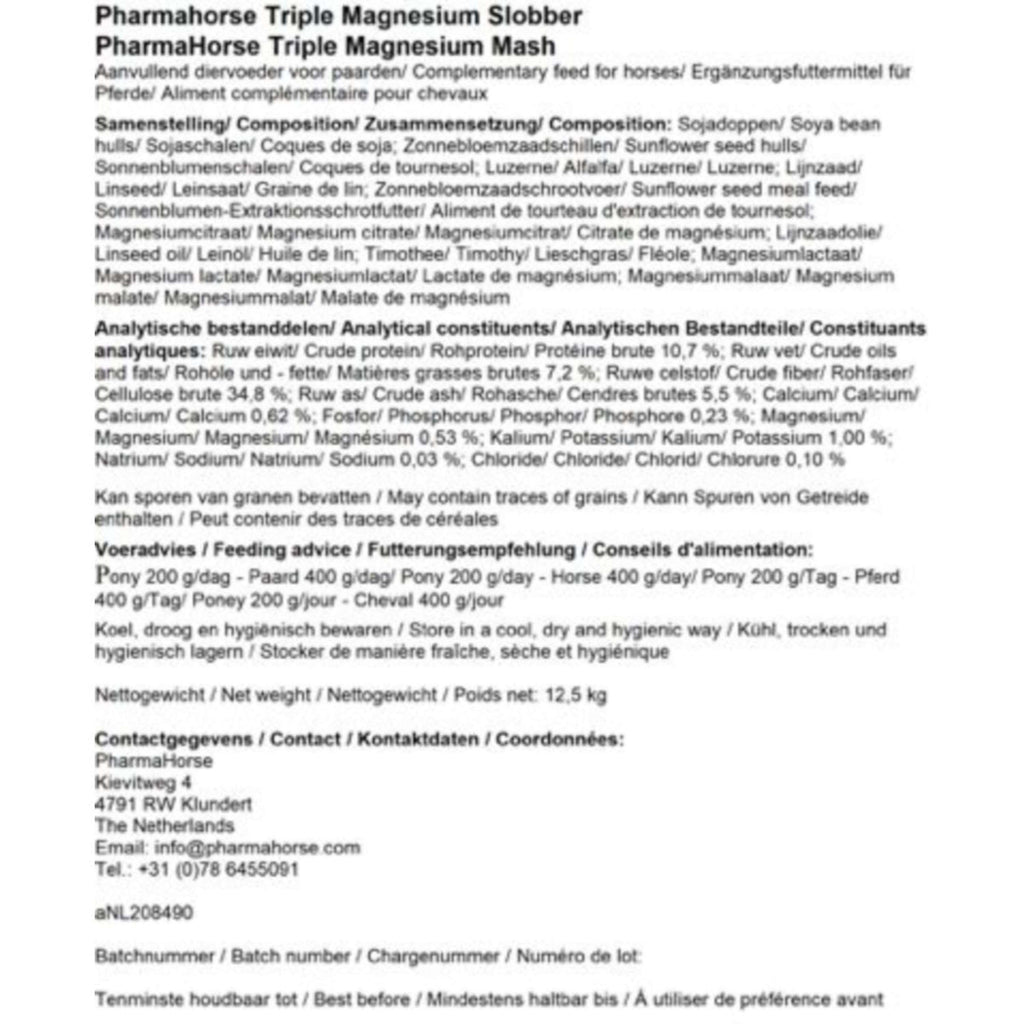 PharmaHorse Pienso húmedo Triple Magnesio