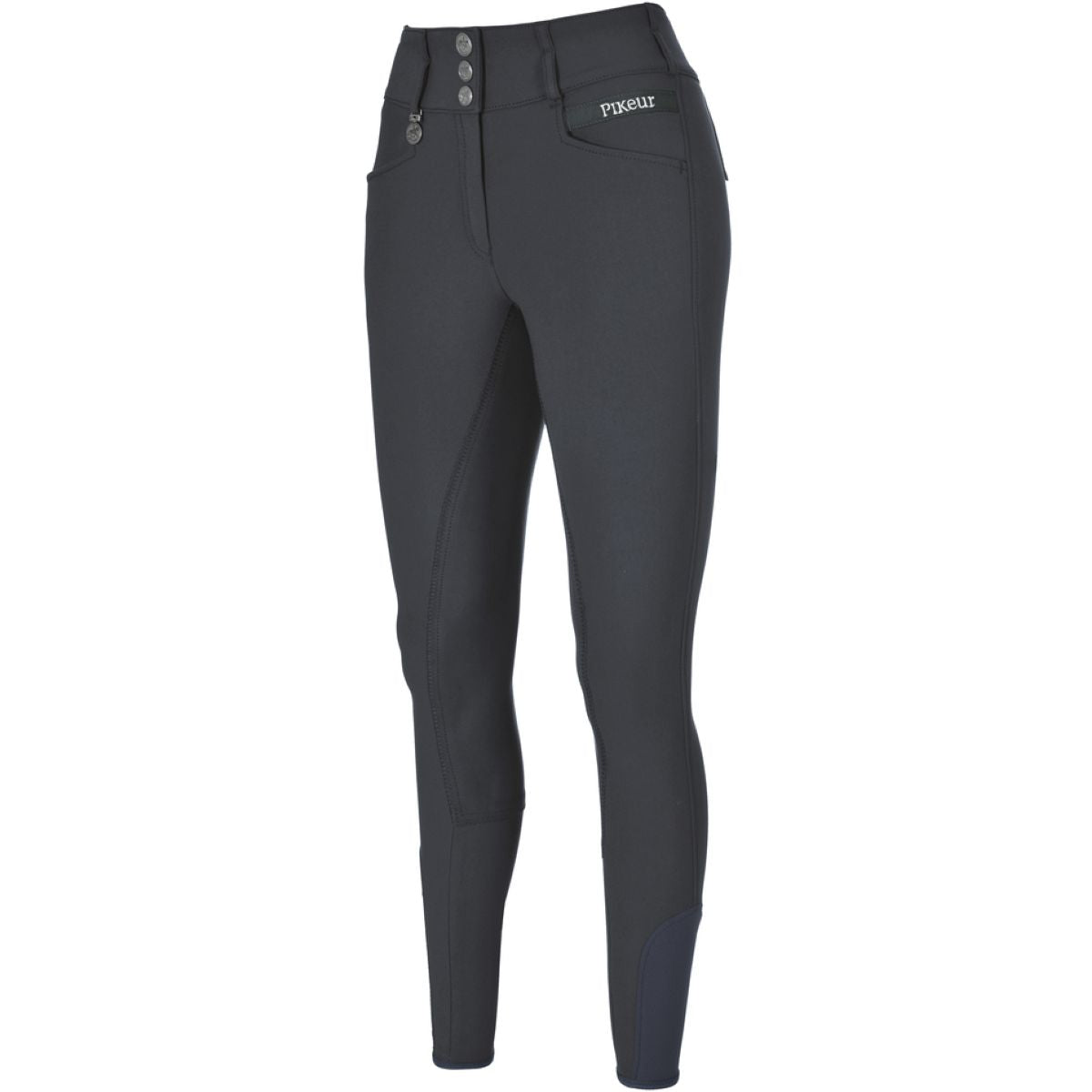 Pikeur Pantalones Candela Corkshell New Asiento de Cuero Dark Shadow