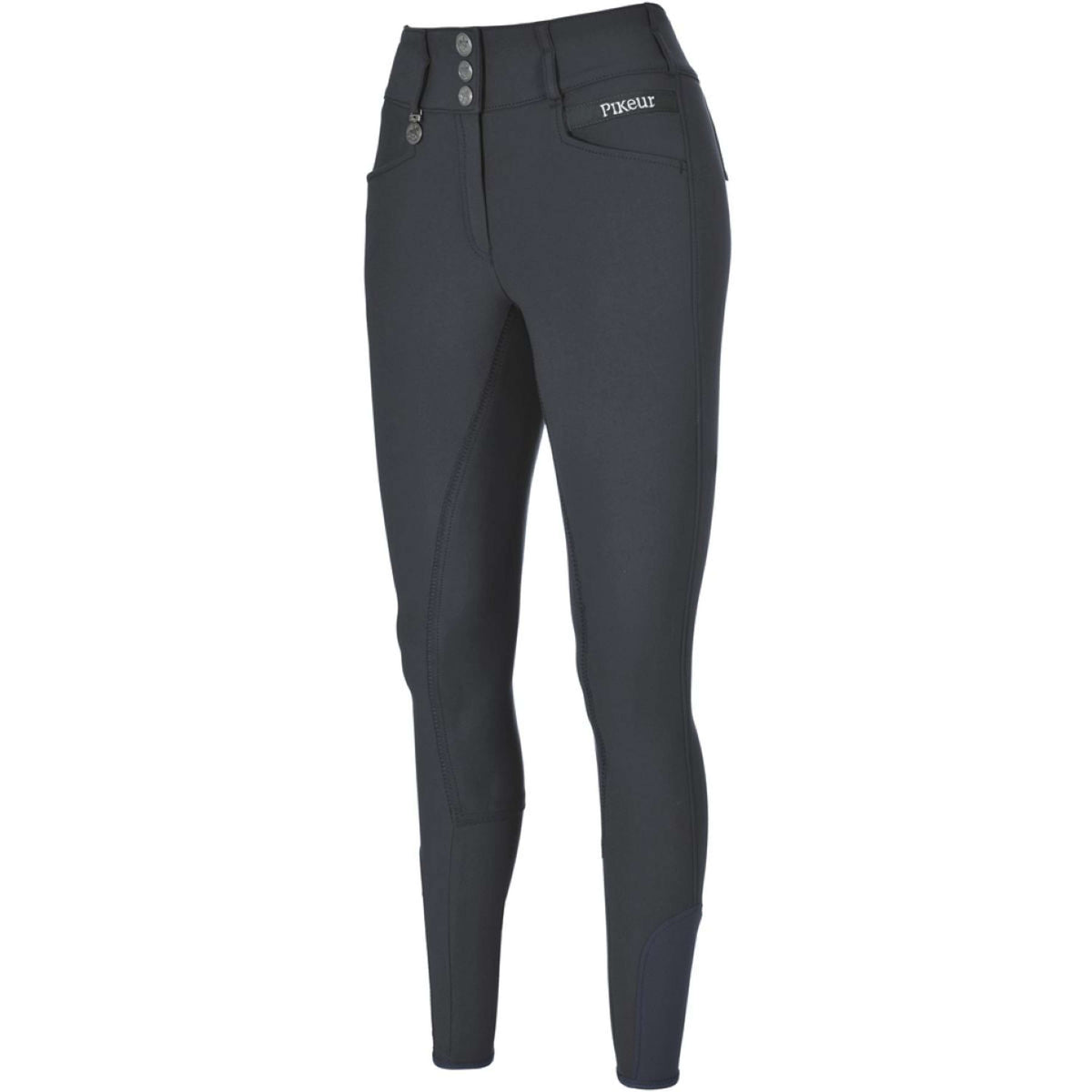 Pikeur Pantalones Candela Corkshell New Asiento de Cuero Dark Shadow
