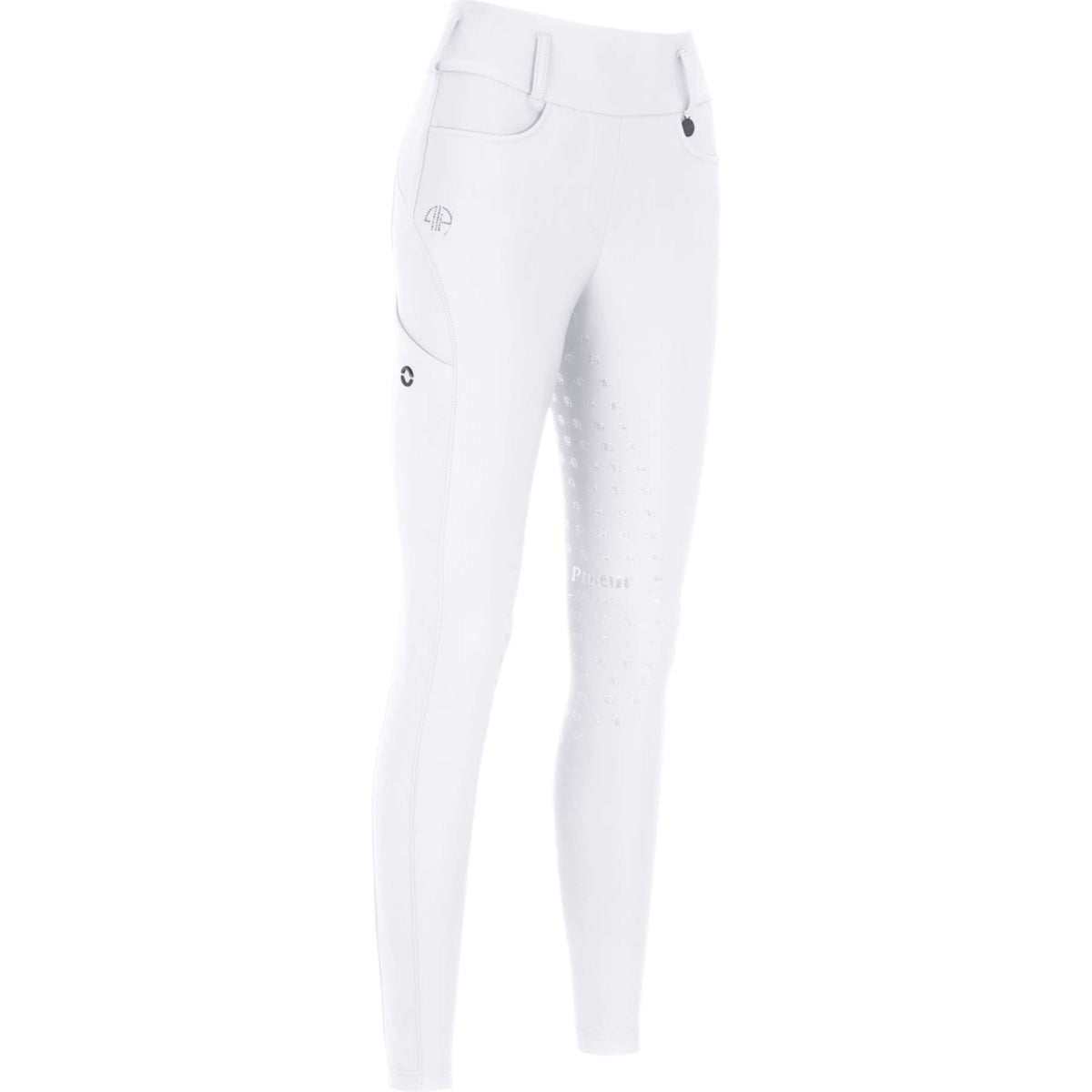 Pikeur Legging de Equitación Malia SD New Full Grip Blanco