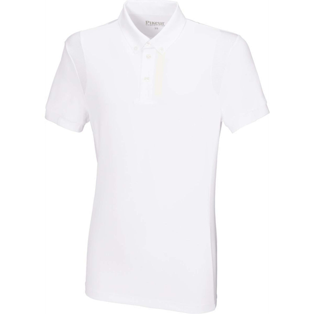 Pikeur Camiseta de Competición Blanco/Mesh Blanco