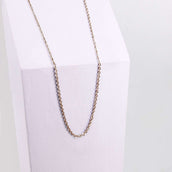Ponytail&Co Cadena Enlace ovalado plano Oro Rosa