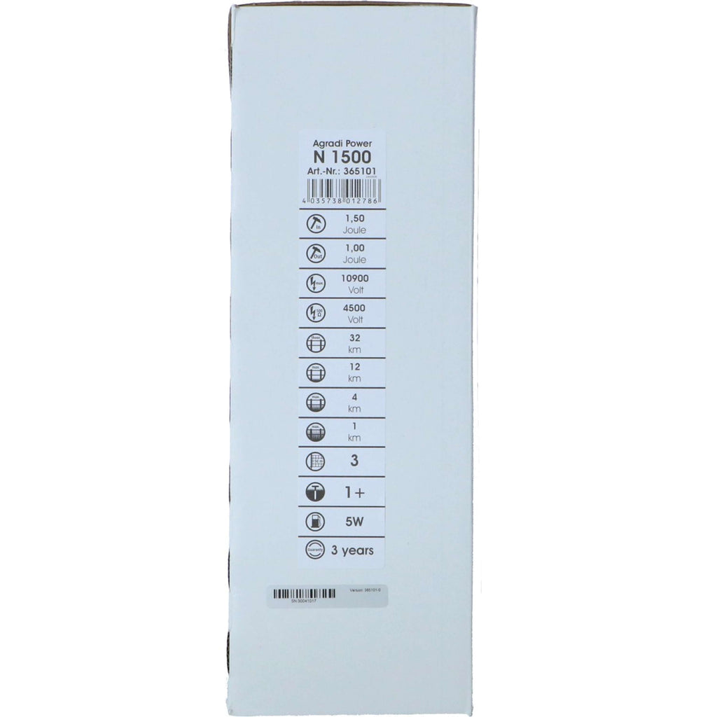 Agradi Power Dispositivo de cerca eléctrica Agradi Power N1500 1,5 Joule Verde Oscuro