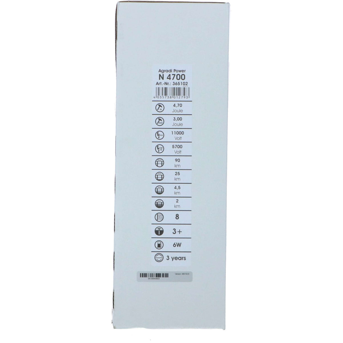 Agradi Power Dispositivo de cerca eléctrica Agradi Power N4700