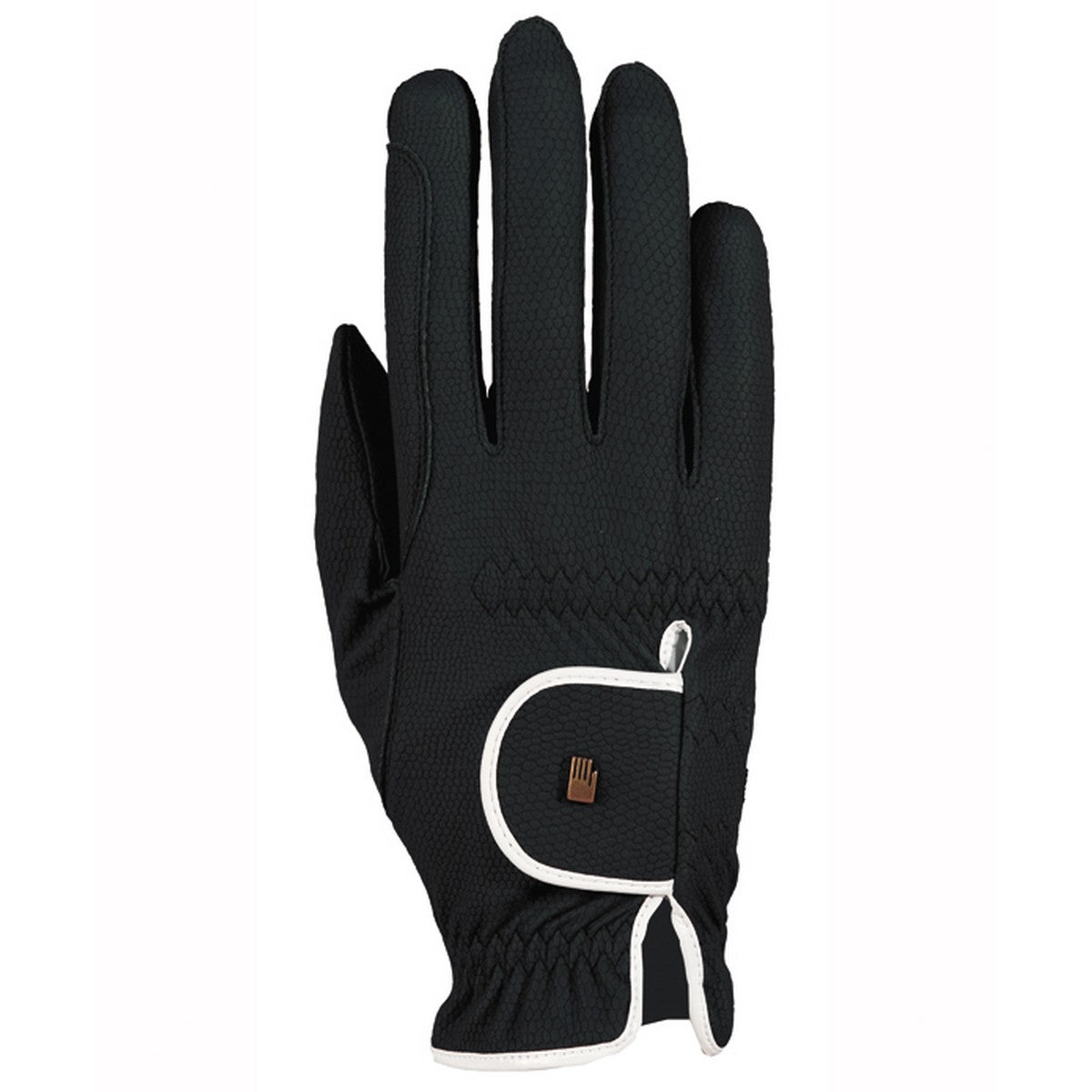 Roeckl Guantes de Equitación Lona Roeck-Grip Lining Negro/Blanco