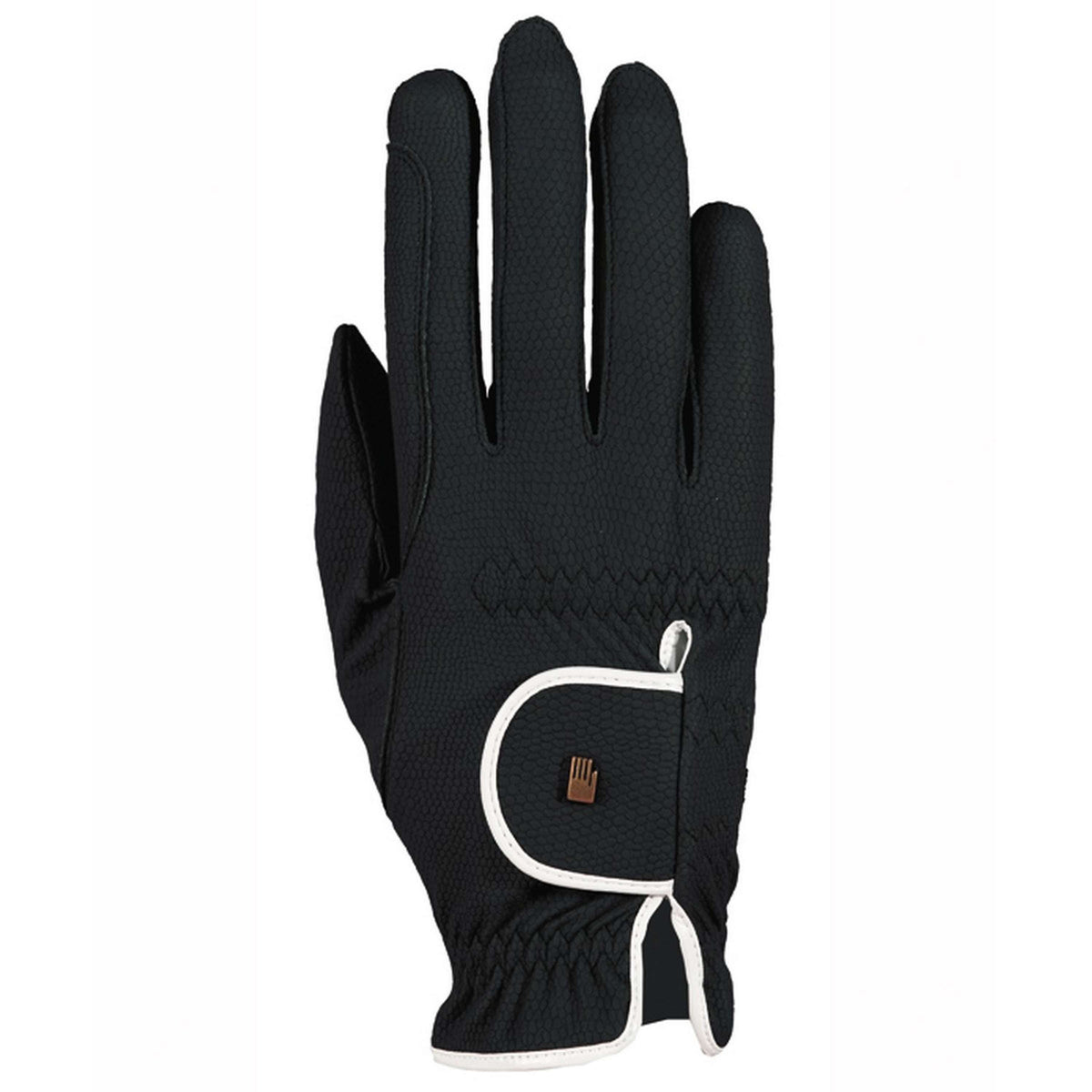 Roeckl Guantes de Equitación Lona Roeck-Grip Lining Negro/Blanco