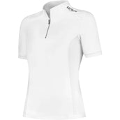 Mrs. Ros Camiseta de Competición Short Sleeve Blanco