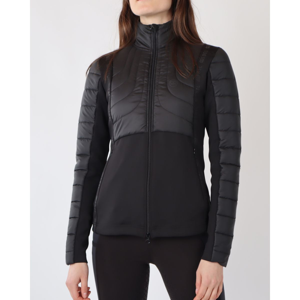 Rebel Chaqueta Tone in Tone Negro