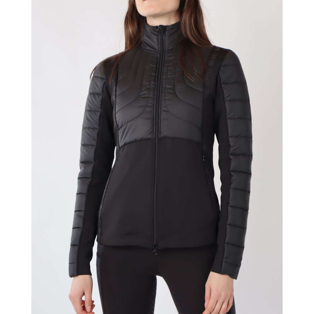 Rebel Chaqueta Tone in Tone Negro