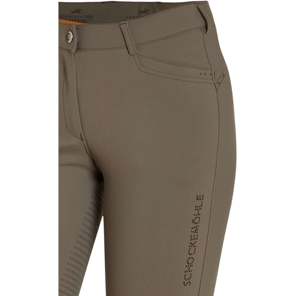 Schockemöhle Pantalón de Equitación Equinox Summer Bea Full Grip Topo