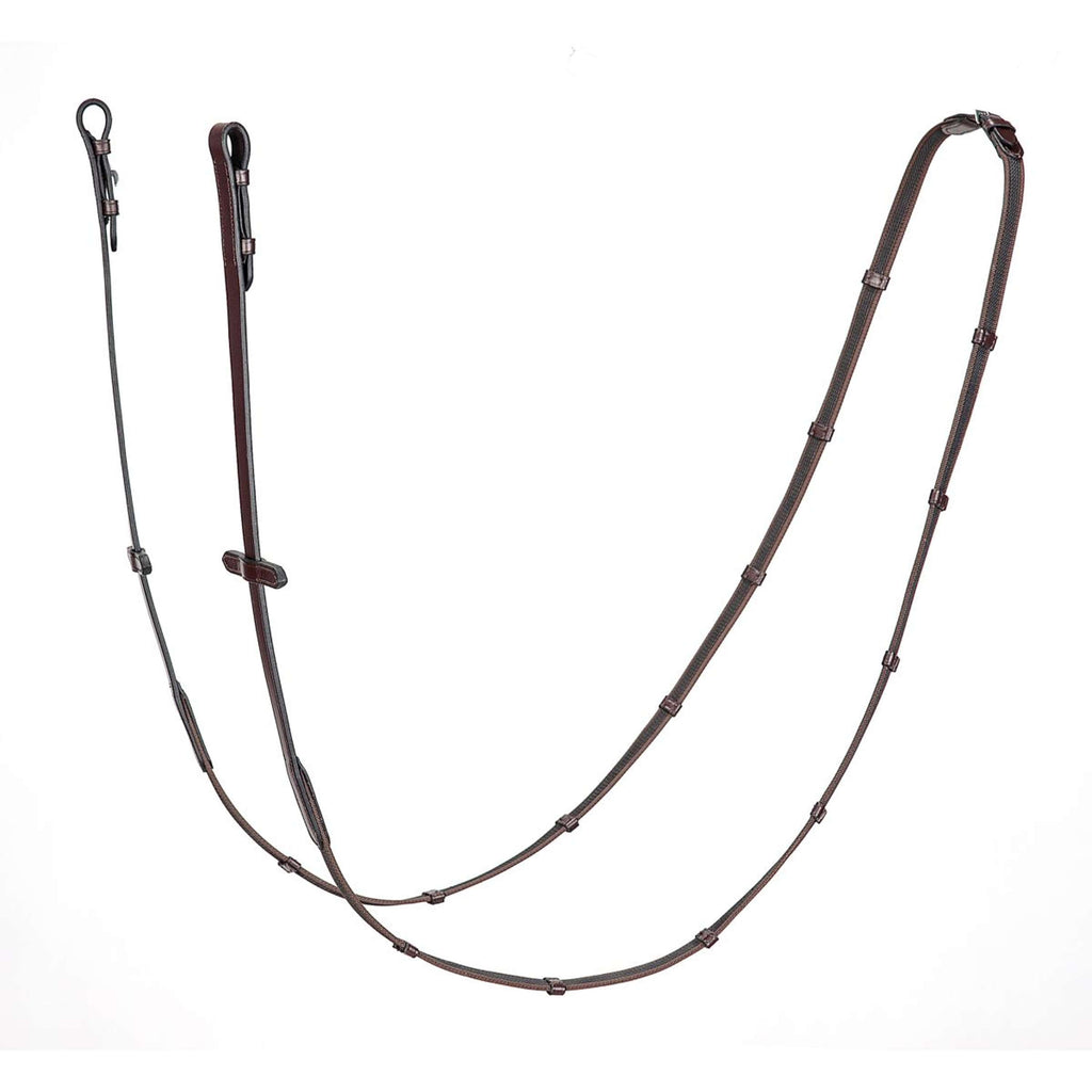 Equiline Riendas Antideslizante Marron