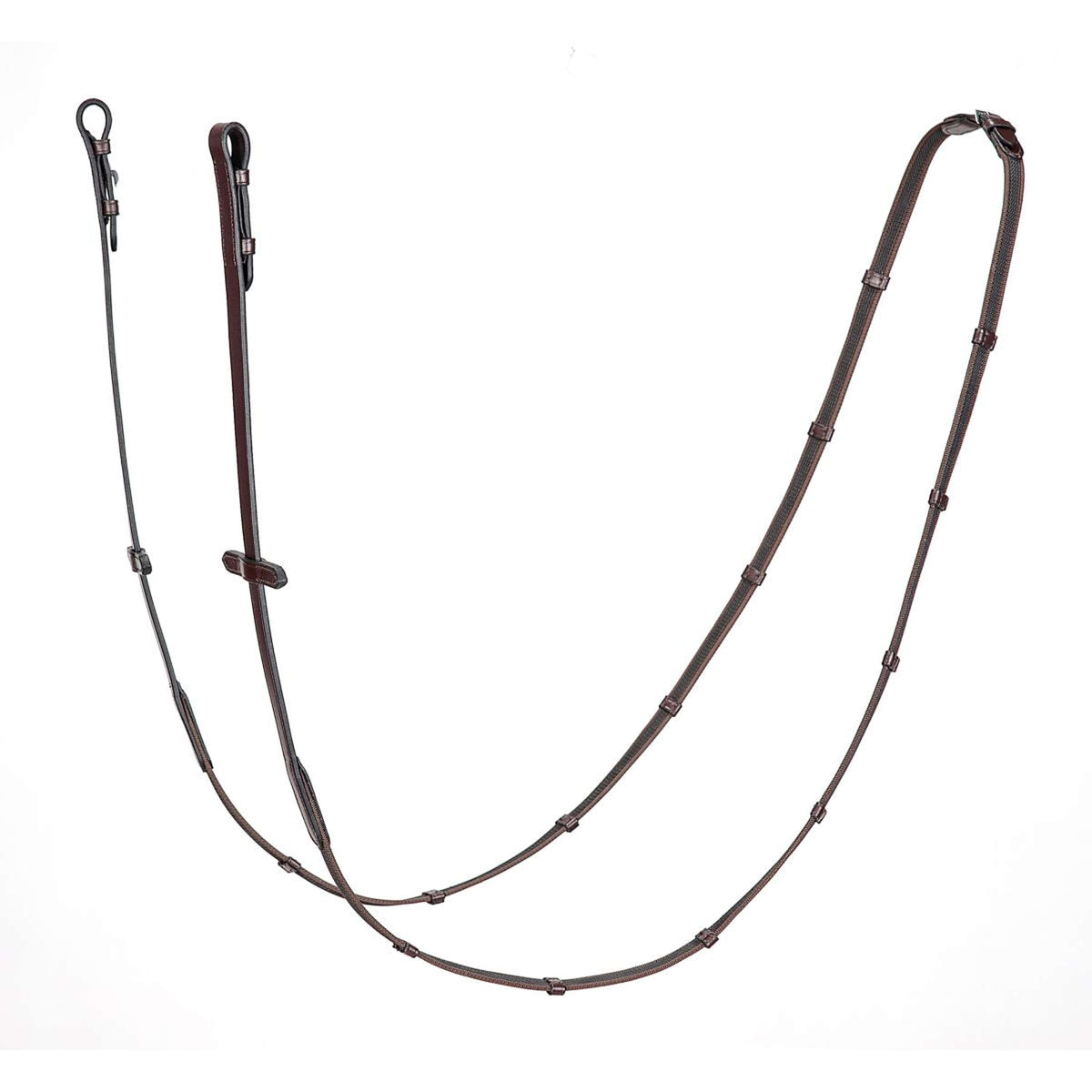 Equiline Riendas Antideslizante Marron