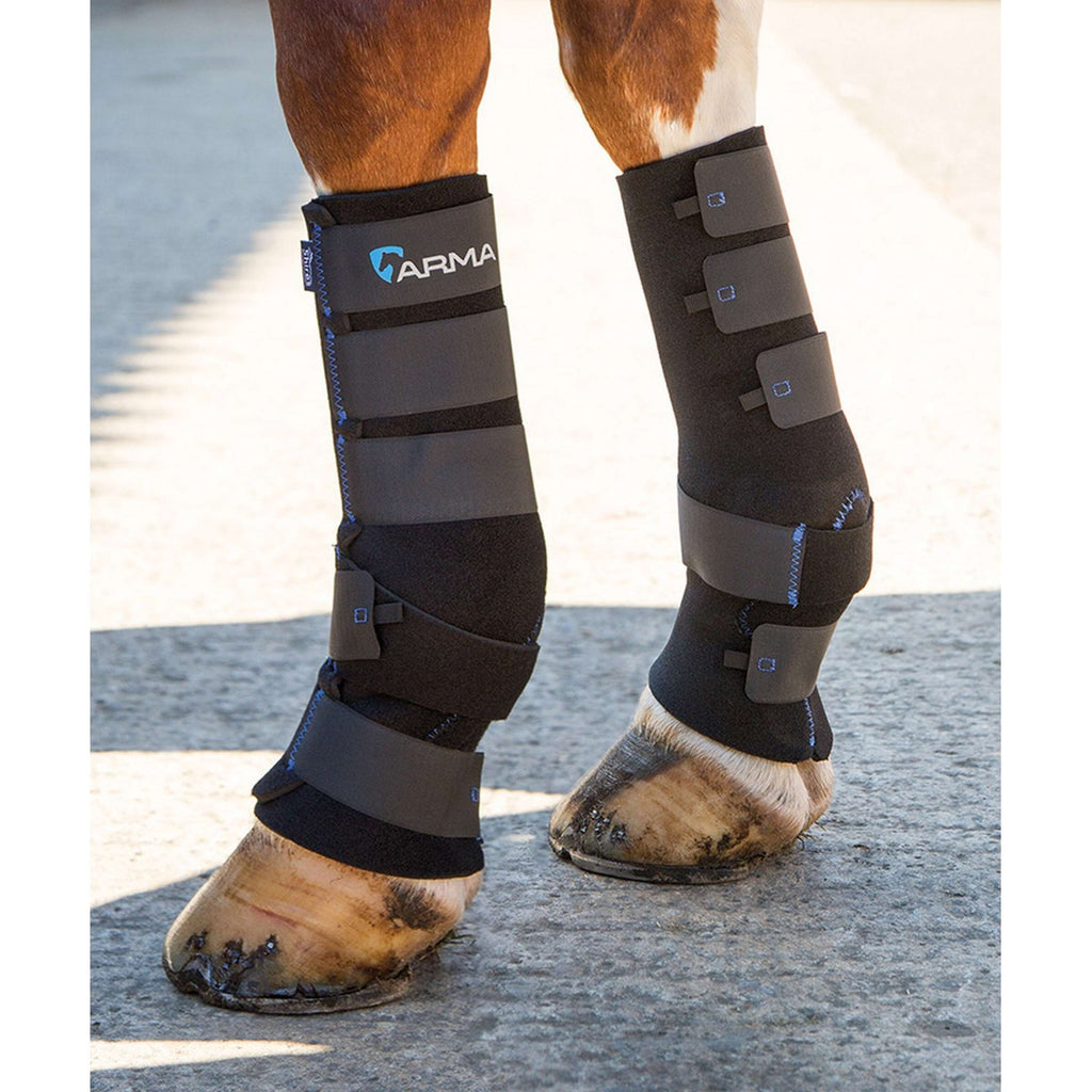 Arma by Shires Protectores de piernas Deluxe Negro