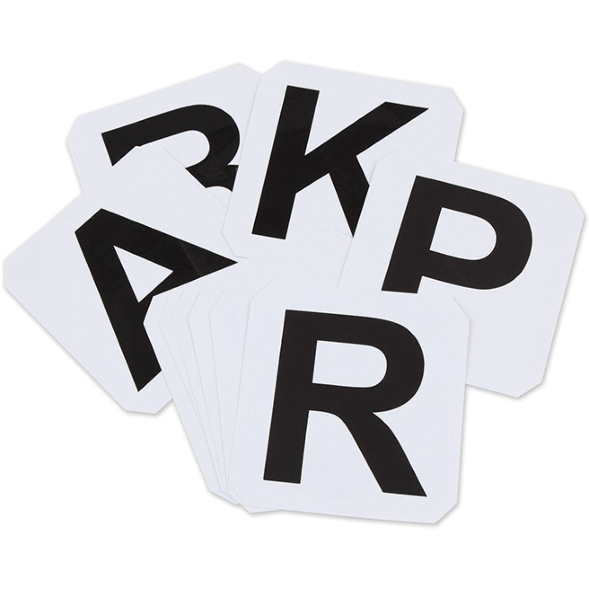 Shires Letras de doma Autoadhesivo Blanco