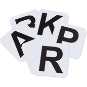 Shires Letras de doma Autoadhesivo Blanco