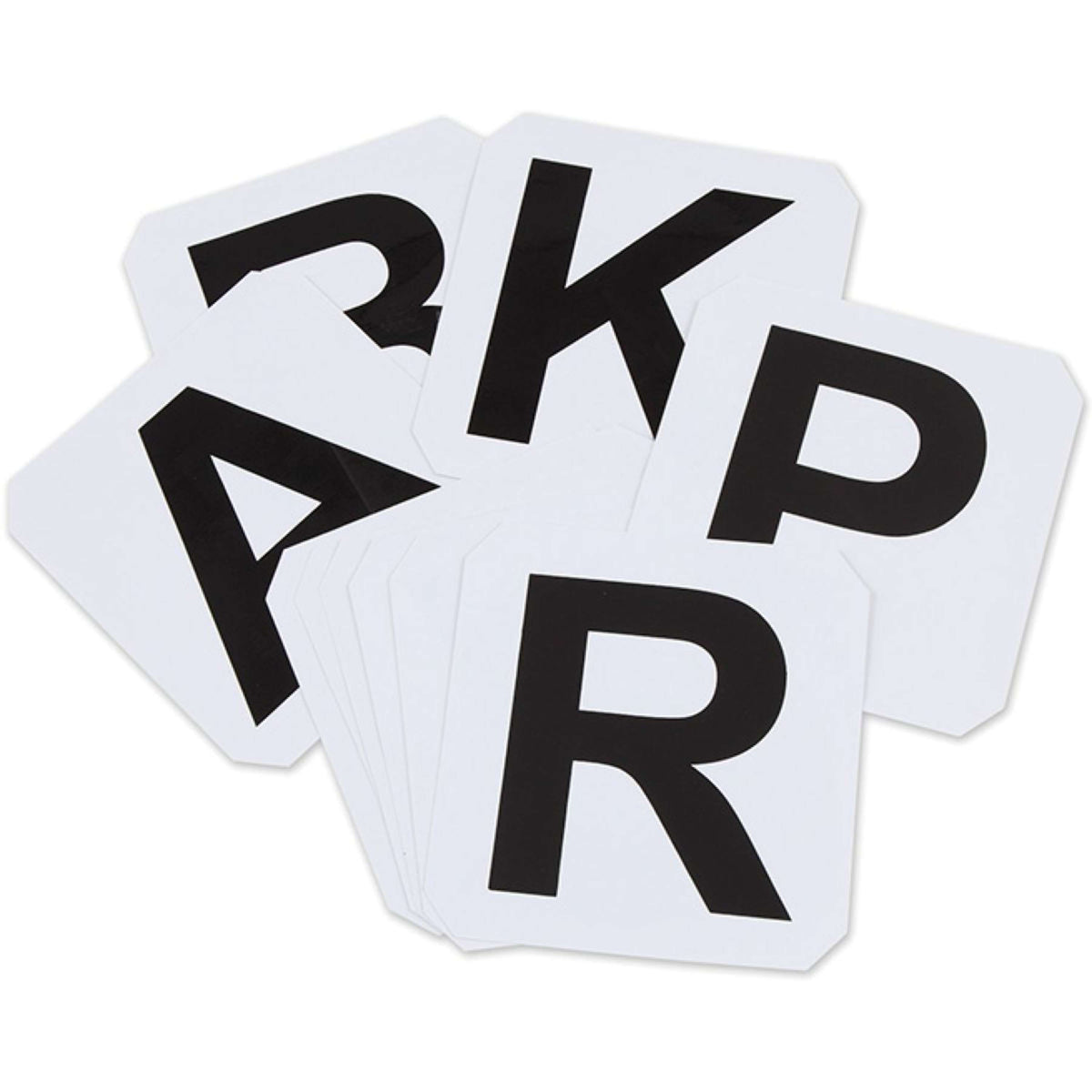 Shires Letras de doma Autoadhesivo Blanco