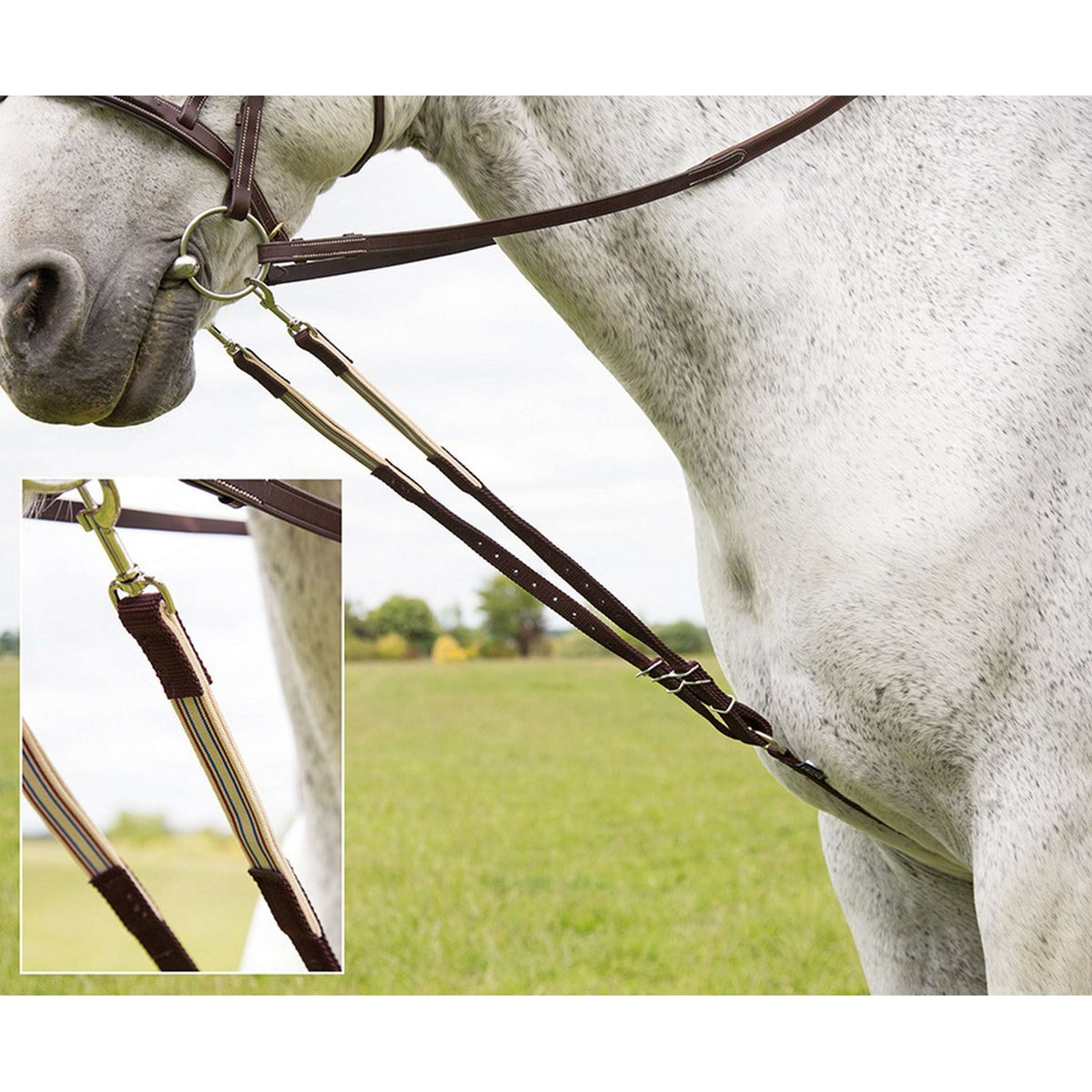 Shires Ayuda de Entrenamiento Harbridge Nylon Negro
