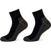 Stapp Yellow Calcetines Quarter 2 Paquetes Negro