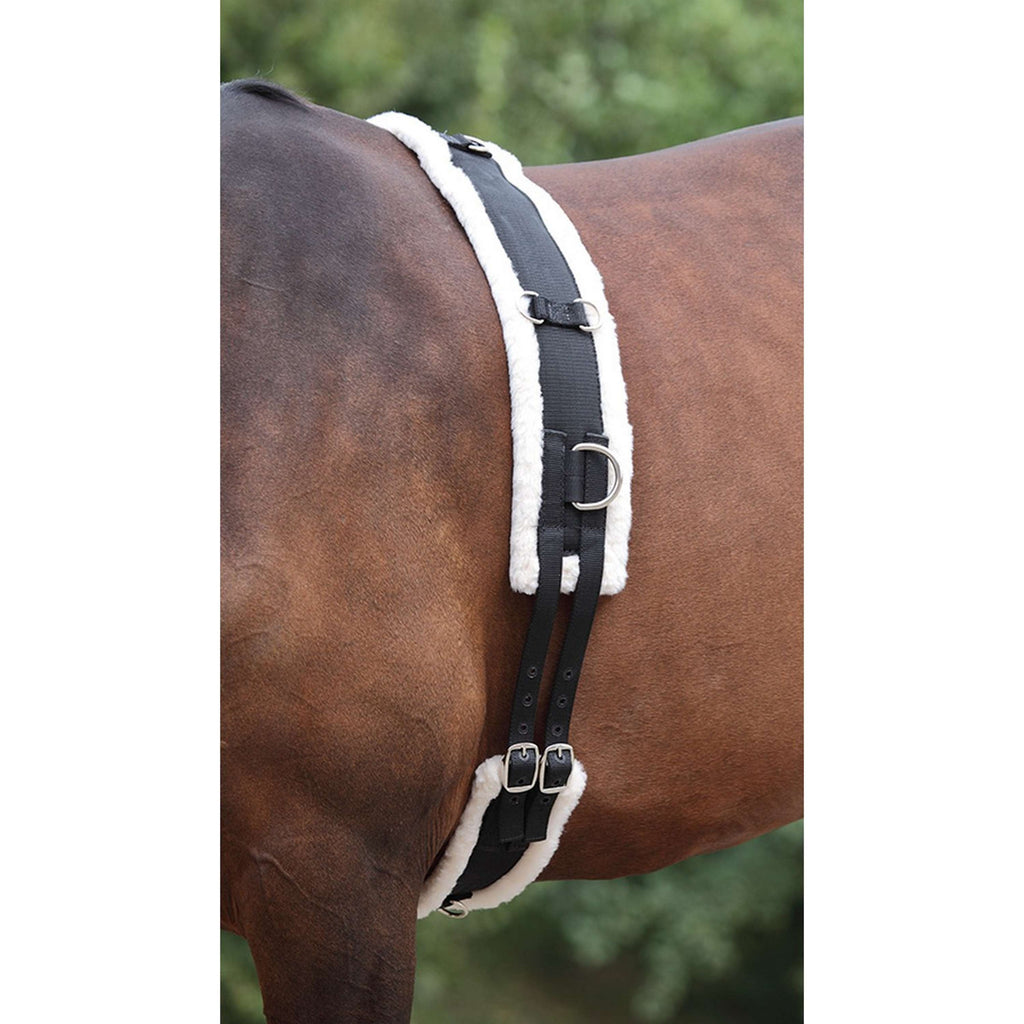 Shires Nylon Cincha de Trabajo con Forro Polar Negro