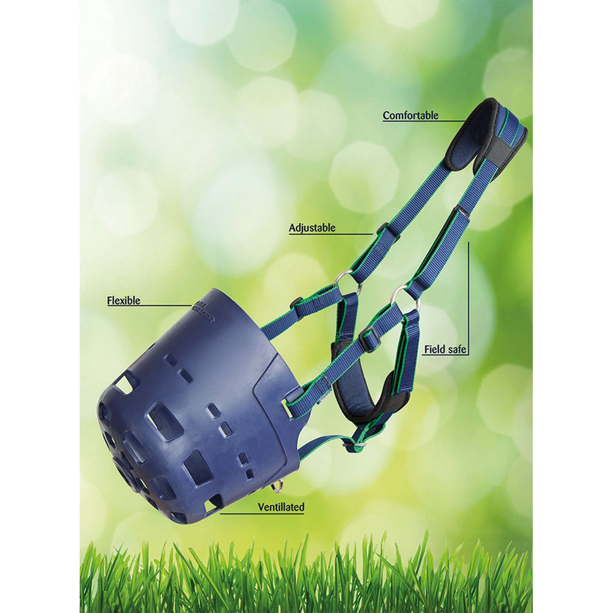 Flexi-Grazer by Shires Bozal Azul oscuro