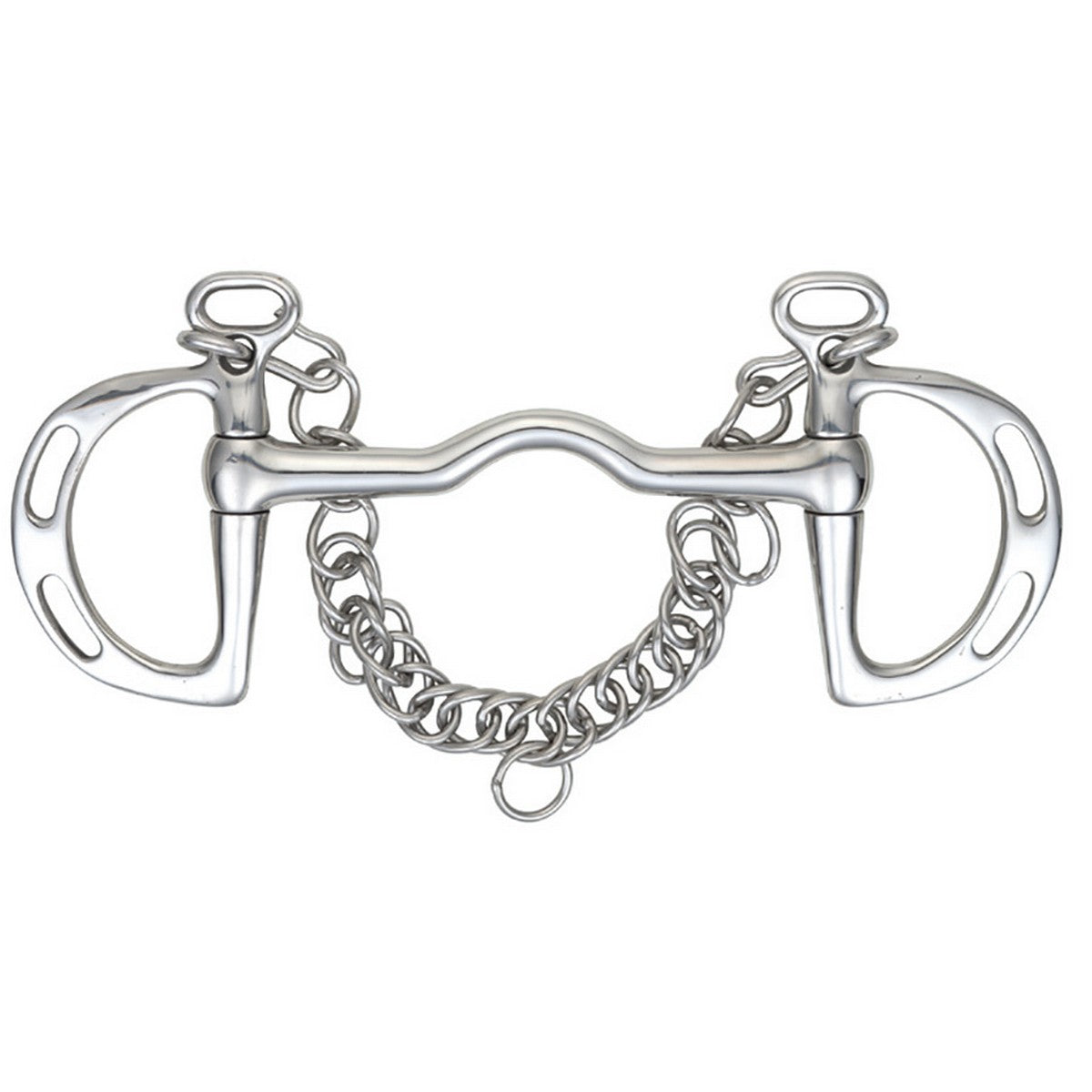 Shires Bocado Kimblewick con Libertad de Lengua Acero inoxidable
