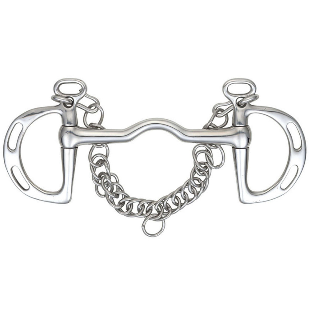 Shires Bocado Kimblewick con Libertad de Lengua Acero inoxidable